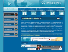 Tablet Screenshot of gdinnovaciones.com